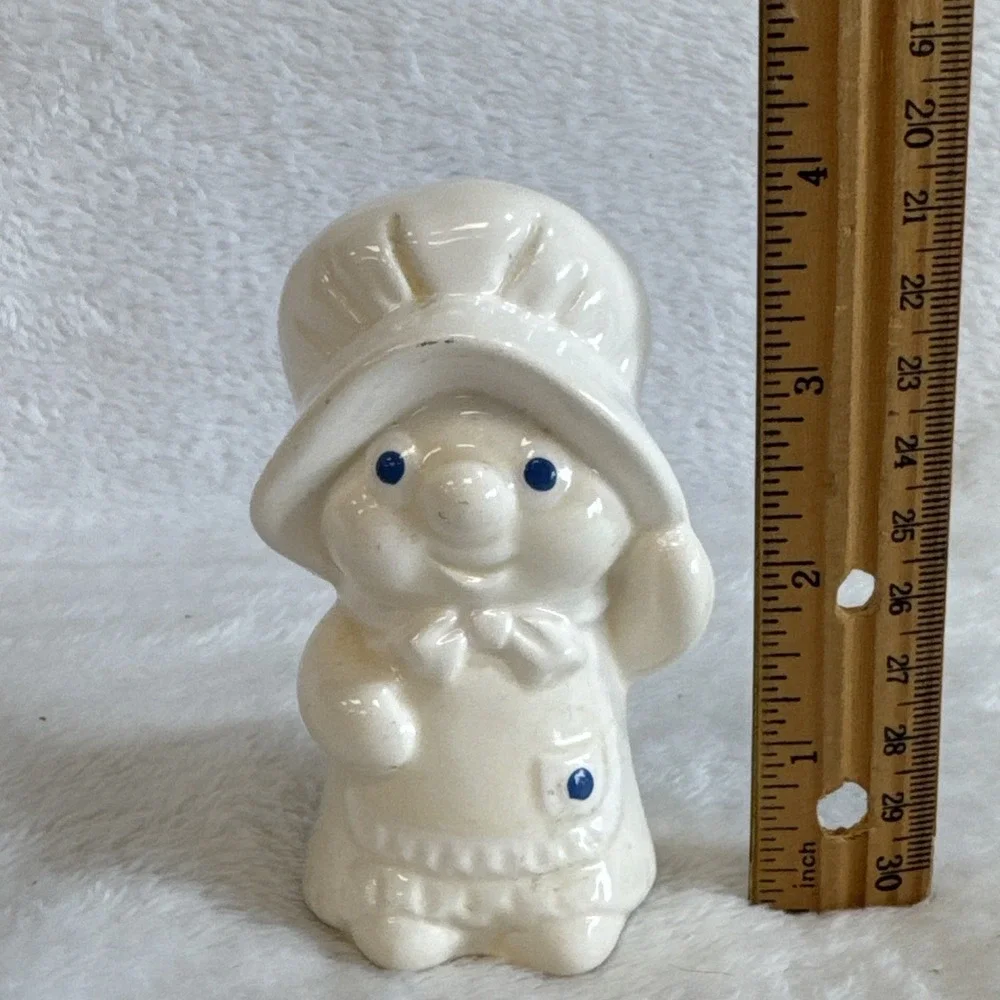 1988 Vintage Ceramic Pillsbury Girl Shaker Cream Blue‎ Eyes 3.5
